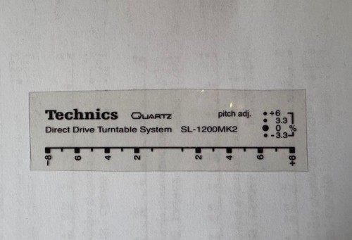 Technics 1210 mk2 - technics, sl-1210